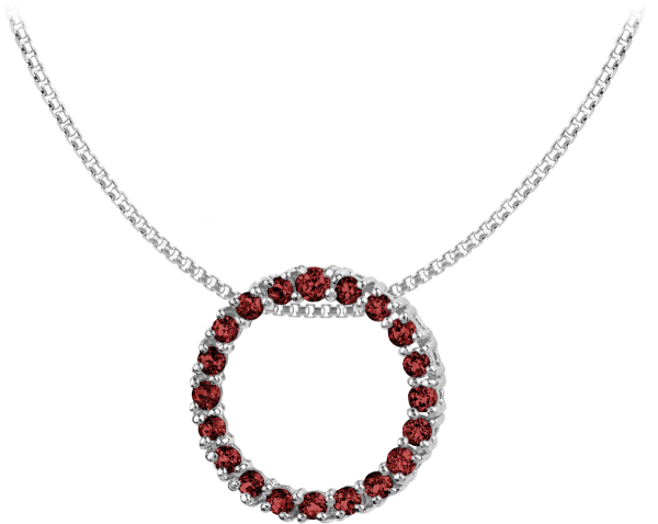 Jacques Lemans - Kette Sterlingsilber mit Granat - SE-C121C